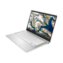 HP Chromebook 14A-NA0020 14" 4GB 32GB eMMC Celeron N4000 1.1GHz ChromeOS, Ceramic White