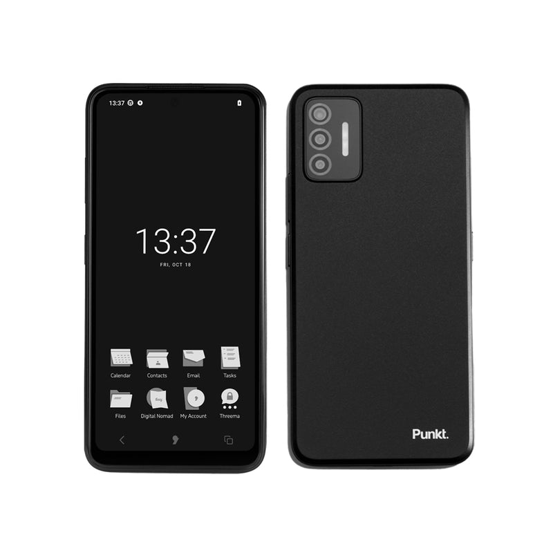 Punkt. MC02 Smartphone - Built-In VPN, 5G & 4G LTE, 6GB RAM, 128GB Storage, 4K Video, & 64MP Camera