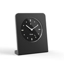 Punkt. AC02 Analog Table Clock, Alarm Function, Japanese Quartz Movement, Aluminum Body, Glass Frame