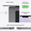 Apple MacBook Pro MKGQ3LL/A 14.2" 16GB 1TB SSD Apple M1 3.2GHz macOS, Space Gray (Certified Refurbished)