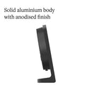 Punkt. AC02 Analog Table Clock, Alarm Function, Japanese Quartz Movement, Aluminum Body, Glass Frame
