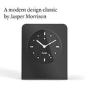 Punkt. AC02 Analog Table Clock, Alarm Function, Japanese Quartz Movement, Aluminum Body, Glass Frame