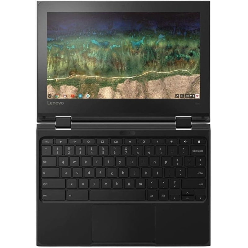 Lenovo Chromebook 500e 11.6" 2nd Gen 2in1 Touch 4GB 32GB Celeron N4120 ChromeOS, Black (Certified Refurbished)