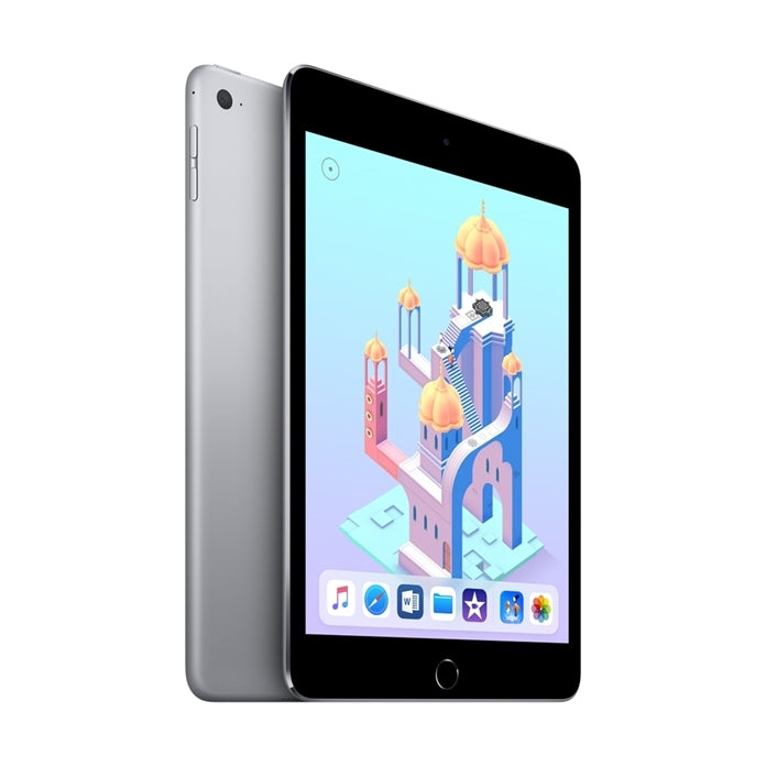 Apple iPad Mini 4 MK8D2LL/A 7.9" Tablet 128GB WiFi + 4G LTE GSM Unlocked, Space Gray (Refurbished)
