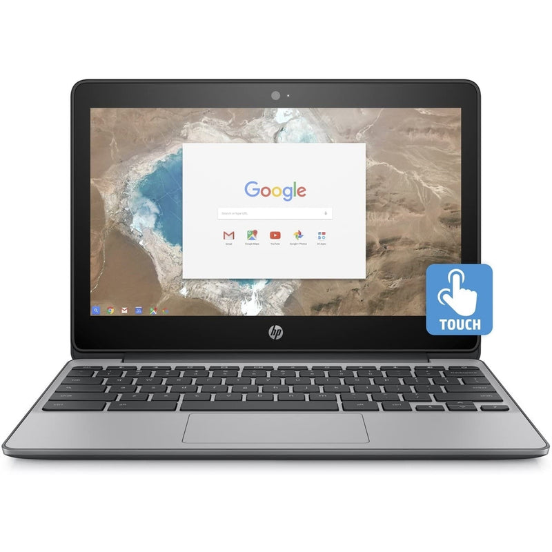 HP Chromebook 11-V032NR 11.6" Touch 4GB 16GB eMMC Celeron® N3060 1.6GHz ChromeOS, Grey (Certified Refurbished)