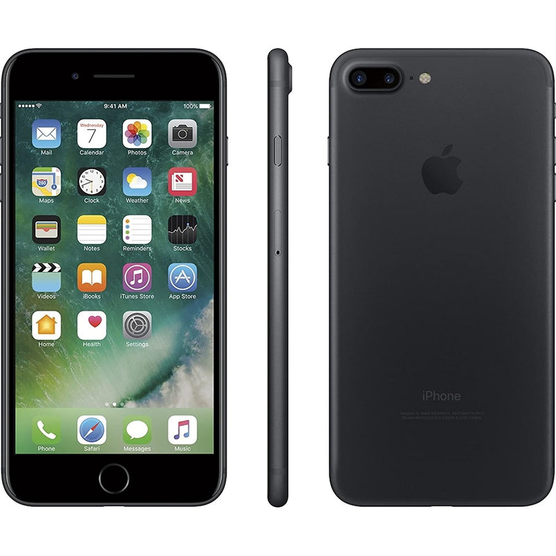 Apple iPhone 7 Plus 32GB 5.5" 4G LTE GSM Unlocked, Matte Black  (Refurbished)