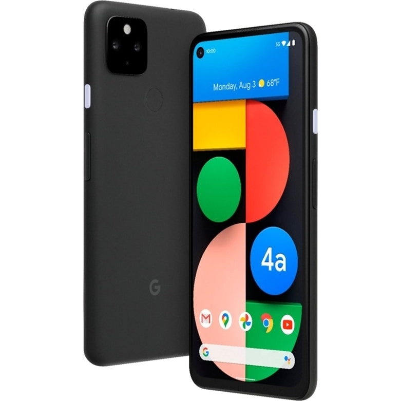 Google Pixel 4a 128GB 6.2" 5G GSM Unlocked, Just Black (Certified Refurbished)