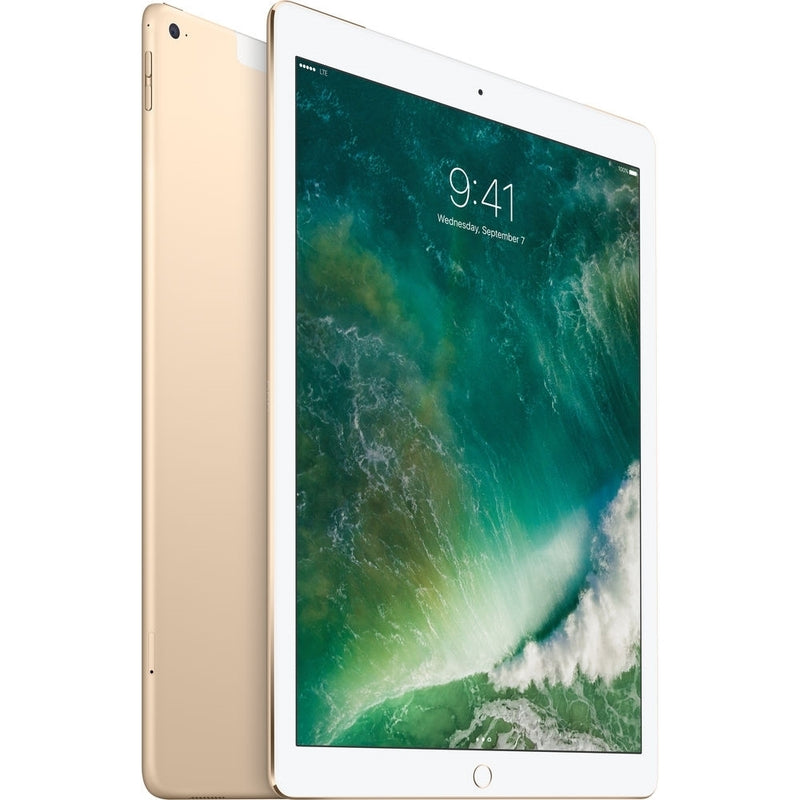 Apple iPad Pro ML3Q2LL/A 12.9" Tablet 128GB WiFi + 4G LTE Fully Unlocked, Gold (Certified Refurbished)