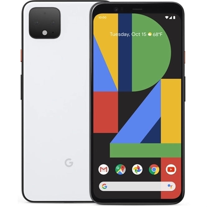 Google Pixel 4 64GB 5.7" 4G LTE Verizon Unlocked, Clearly White (Refurbished)