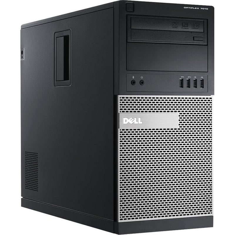 Dell Optiplex 7010 Tower 8GB 120GB Core™ i5-3475S 3.4GHz Win10P, Black (Certified Refurbished)