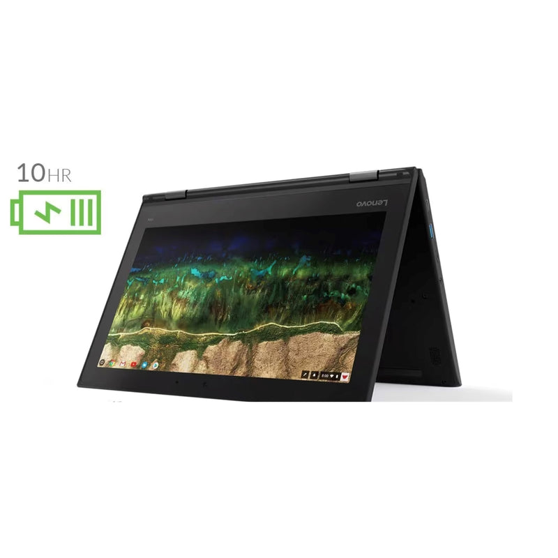 Lenovo Chromebook 500e 11.6" Touch 4GB 32GB Intel Celeron N3450, Black (Certified Refurbished)