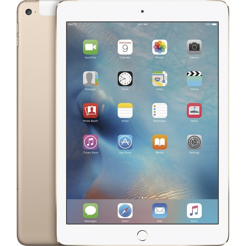 Apple iPad Air 2 MH2W2LL/A 9.7" Tablet 16GB WiFi + 4G LTE Fully Unlocked, Gold (Refurbished)