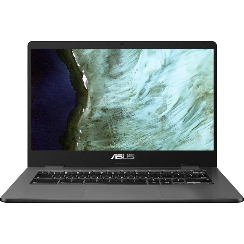 Asus Chromebook C423NA-BCLN5 14" 4GB 32GB eMMC Celeron® N3350 2.4GHz ChromeOS, Gray (Refurbished)
