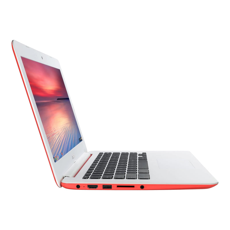 Asus Chromebook C300MA-DH02 13.3" 4GB 16GB SSD Celeron® N2830 2.16GHz ChromeOS, Red (Certified Refurbished)