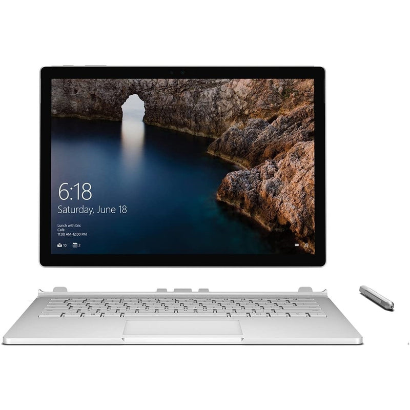 Microsoft Surface Book 13.5" Tablet 128GB Core™ i5-6300U 2.4GHz, Silver (Refurbished)