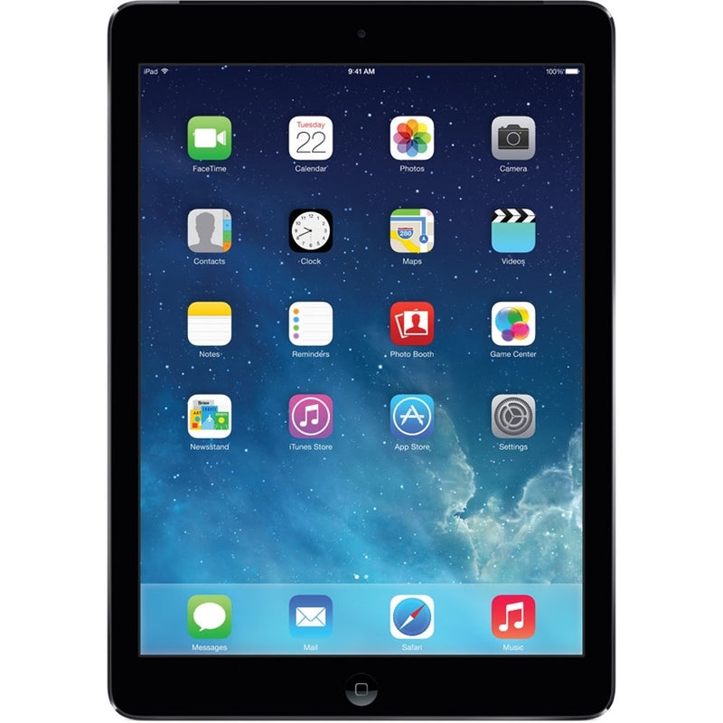 Apple iPad Air iPad Air ME991LL/A 9.7" Tablet 128GB WiFi + 4G LTE Fully , Space Gray (Refurbished)