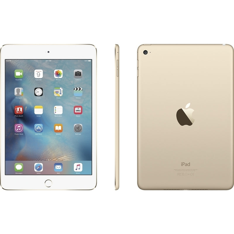 Apple iPad Mini 4 7.9" Tablet 128GB WiFi, Gold (Refurbished)