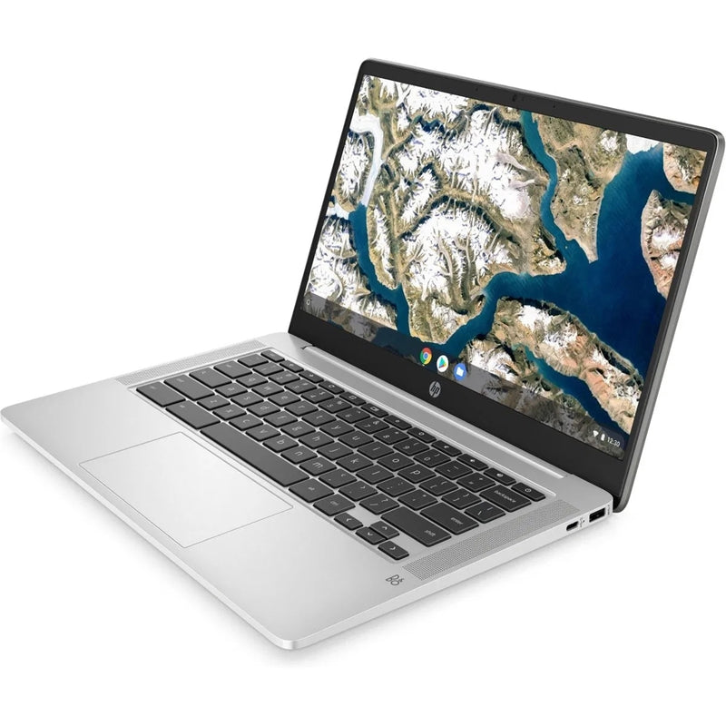 HP Chromebook 14A-NA0023 14" 4GB 64GB SSD Celeron® N4000 1.1GHz ChromeOS, Silver (Refurbished)