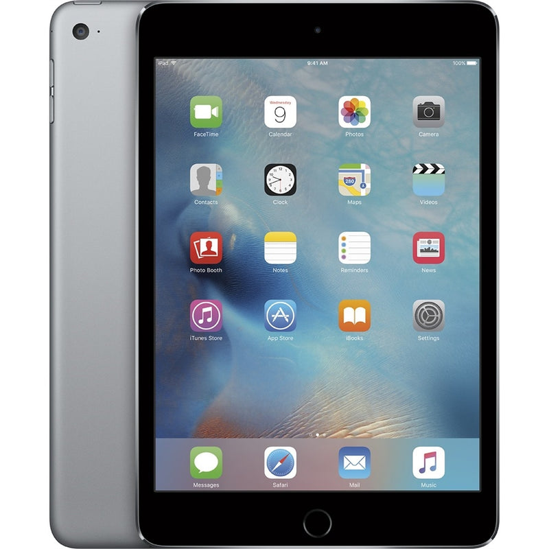 Apple iPad Mini 4 MK8D2LL/A 7.9" Tablet 128GB WiFi + 4G LTE GSM Unlocked, Space Gray (Refurbished)