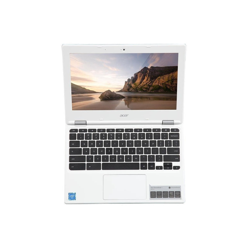 Acer Chromebook NX.G85AA.003 11.6" 2GB 16GB Intel Celeron N2840 X2 2.16GHz, White  (Refurbished)