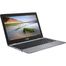 Asus Chromebook C223NA-DH02 11.6" 4GB 32GB SSD Celeron® N3350 1.1GHz ChromeOS, Gray (Refurbished)
