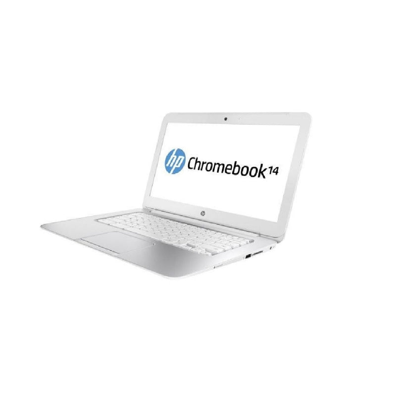 HP Chromebook 14-q010nr 14" 2GB 16GB eMMC Celeron® 2955U 1.4GHz ChromeOS, Snow White (Certified Refurbished)