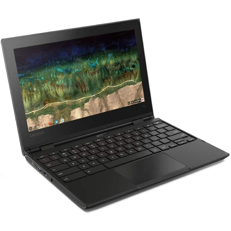 Lenovo Chromebook 500e 11.6" 2nd Gen 2in1 Touch 4GB 32GB Celeron N4120 ChromeOS, Black (Certified Refurbished)