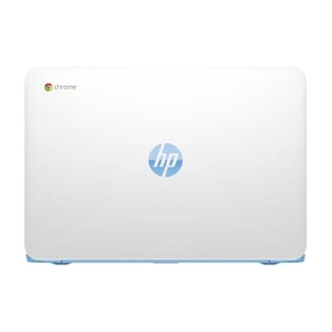 HP Chromebook 14-ak060nr 14" 4GB 16GB eMMC Celeron® N2940 1.8GHz ChromeOS, Snow White/Pastel Blue (Refurbished)