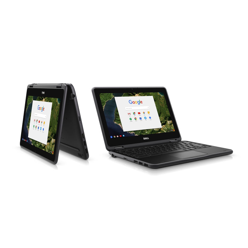 Dell Chromebook 11-3189 11.6" Touch 4GB 16GB eMMC Celeron® N3060 2.48GHz ChromeOS, Black (Certified Refurbished)