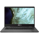 Asus Chromebook C423NA-BCLN5 14" 4GB 32GB eMMC Celeron® N3350 2.4GHz ChromeOS, Gray (Certified Refurbished)