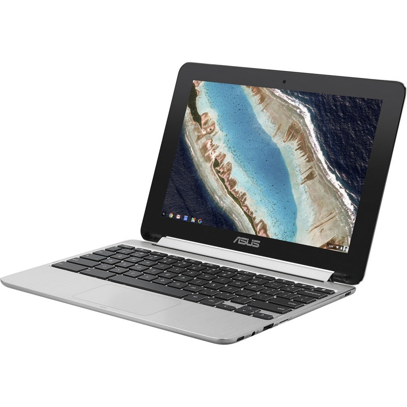 Asus Chromebook 11 C101PA 10.1" Touch 4GB 16GB eMMC Rockchip RK3399 1.8GHz ChromeOS, Silver (Refurbished)
