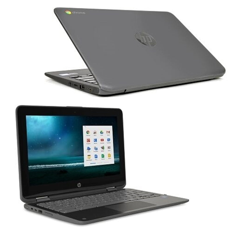 HP Chromebook x360 11 G1 11.6" Touch 4GB 32GB Intel Celeron N3350, Gray  (Certified Refurbished)