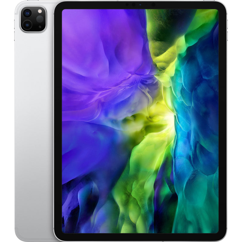 Apple iPad Pro 2nd Gen 11" Tablet 128GB WiFi + 4G LTE GSM Unlocked, Silver (Certified Refurbished)