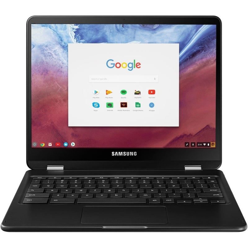 Samsung Chromebook Plus 12.3" Touch 4GB 32GB eMMC Core™ m3-6Y30 2.2GHz ChromeOS, Black (Refurbished)