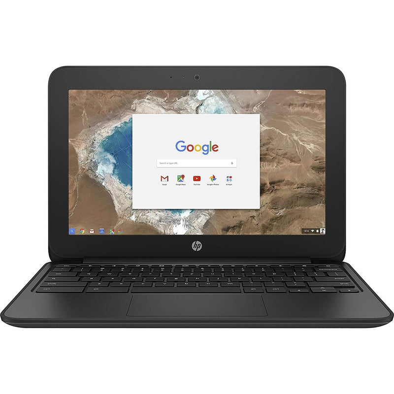 HP Chromebook 11 G5 EE 11.6" Touch 4GB 16GB Intel Celeron N3060 X2 1.6GHz, Black (Refurbished)