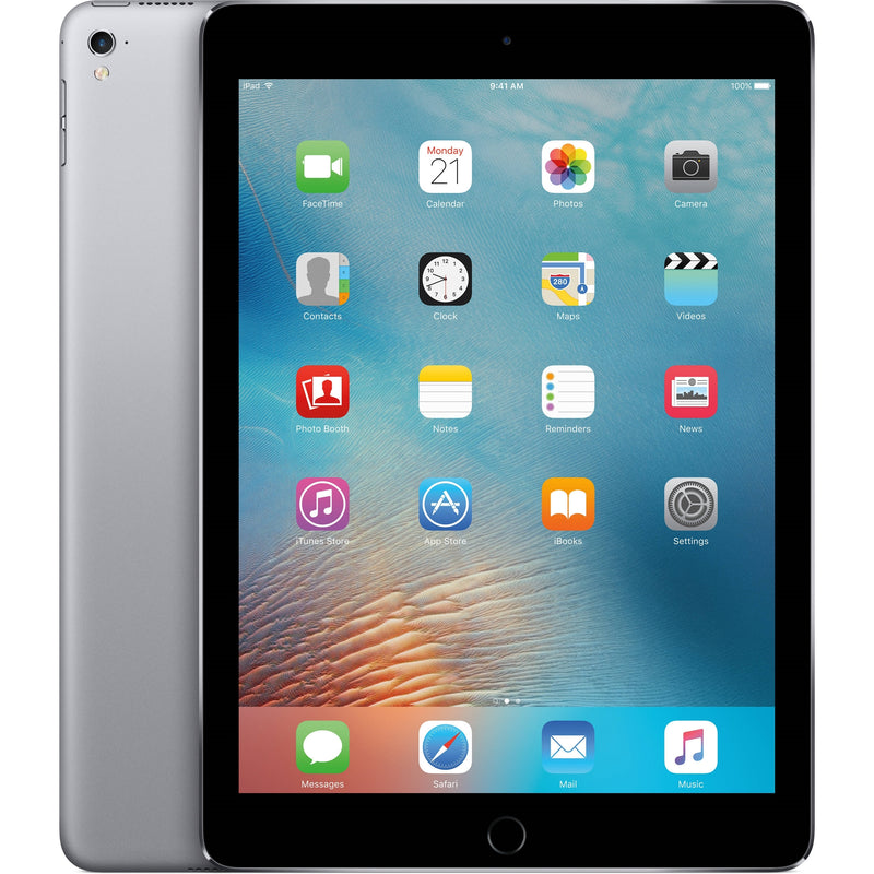 Apple iPad Pro MLMV2LL/A 9.7" Tablet 128GB WiFi + 4G LTE, Black/Space Gray (Certified Refurbished)