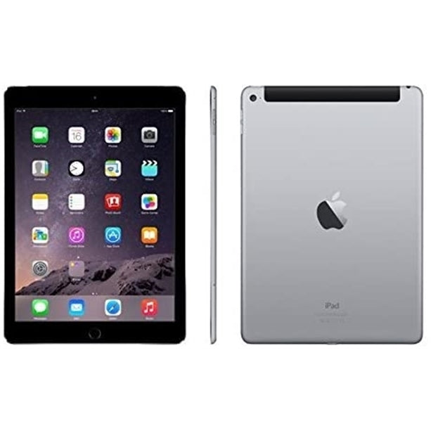 Apple iPad Air 2 NGGX2LL/A 9.7" 16GB WiFi + 4G LTE Unlocked, Space Gray (Certified Refurbished)