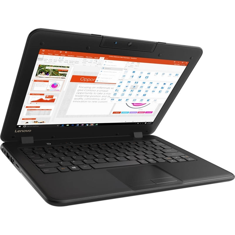 Lenovo Chromebook 100e 11.6" 4GB 64GB Intel Celeron N3350 X2 1.1GHz Chrome OS, Black (Refurbished)