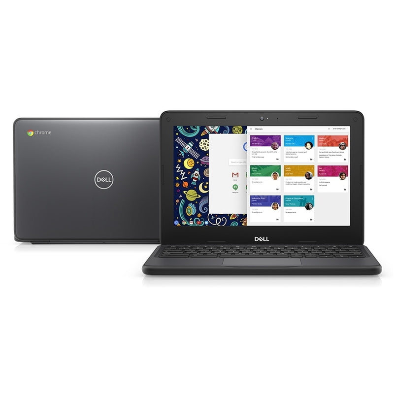 Dell Chromebook 11 5190 11.6" Touch 4GB 32GB Intel Celeron N3350, Black (Certified Refurbished)