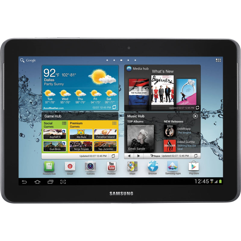 Samsung Galaxy Tab 2 10.1" 16GB WiFi TI OMAP 4430 X2 1GHz, Titanium Silver (Refurbished)