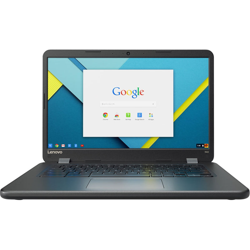 Lenovo Chromebook N42-20 14" 4GB 16GB Intel Celeron N3060 X2 1.6GHz Chrome OS, Black (Refurbished)