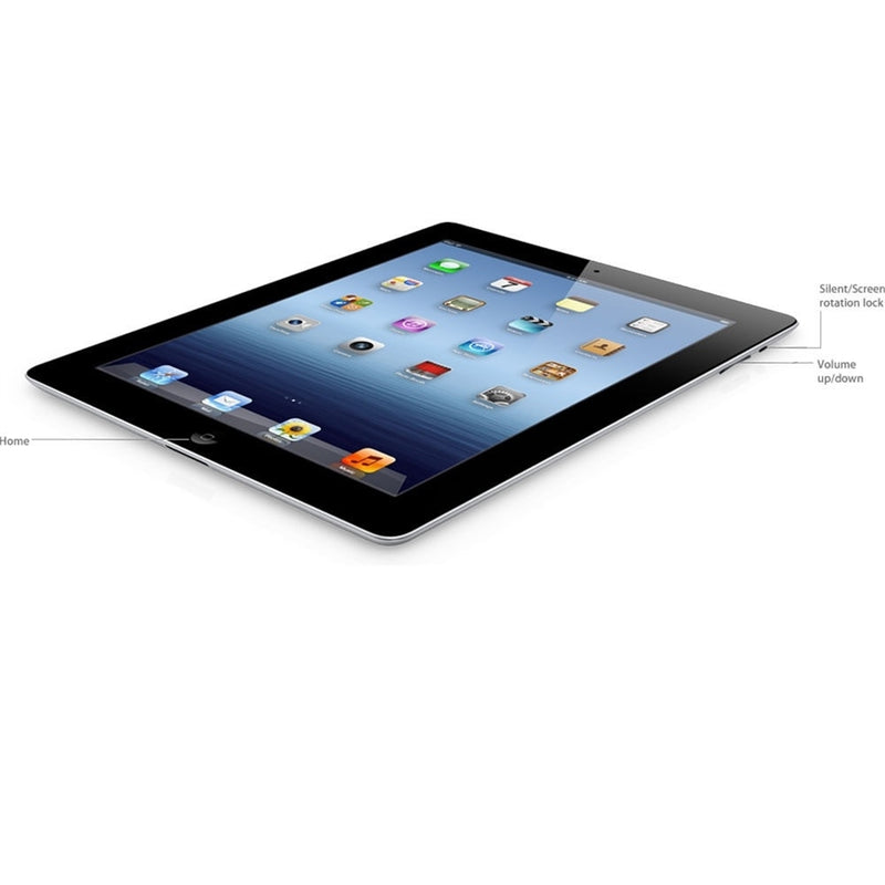 Apple iPad 3 9.7" Tablet 64GB WiFi, Black (Refurbished)