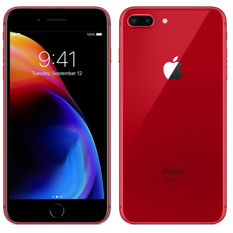 Apple iPhone 8 Plus 64GB 4G LTE AT&T iOS, Red (Certified Refurbished)