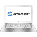 HP Chromebook 14 G1 14" 2GB 16GB Intel Celeron 2955U X2 1.4GHz Chrome OS, White (Refurbished)