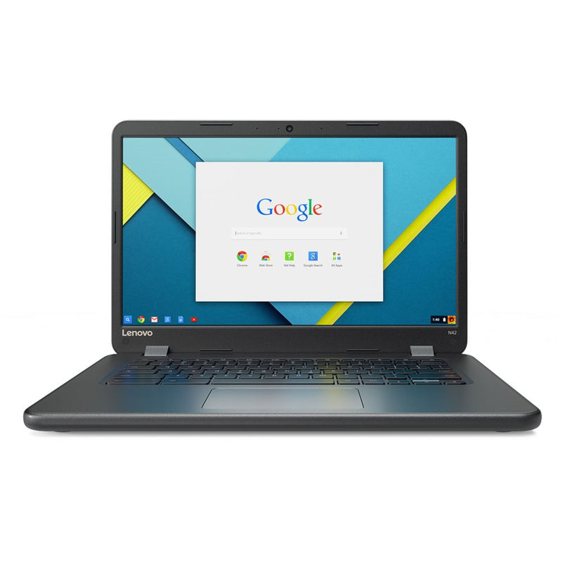 Lenovo Chromebook N42-20 14" 4GB 16GB Intel Celeron N3060 X2 1.6GHz, Black (Certified Refurbished)