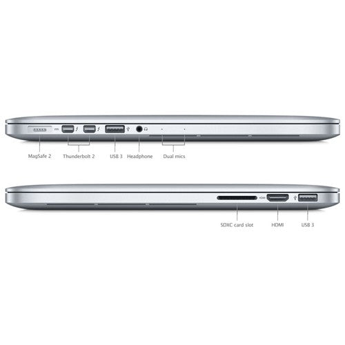 Apple MacBook Pro MF841LL/A Intel Core i5-5287U X2 2.9GHz 8GB 512GB, Silver (Certified Refurbished)