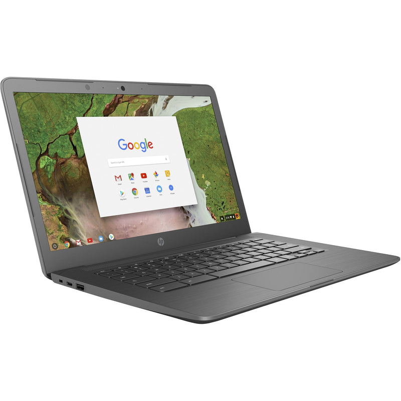 HP Chromebook 14 G5 14" 8GB 32GB Intel Celeron N3350 X2 1.1GHz Chrome OS, Gray (Refurbished)