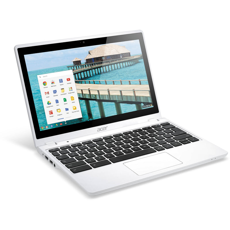 Acer Chromebook C720P-2457 Intel Celeron 2957U X2 1.40GHz 2GB 32GB SSD 11.6", White (Refurbished)