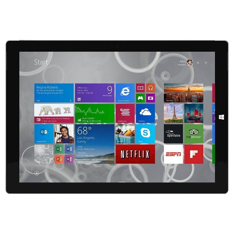 Microsoft Surface Pro 3 MQ2-00001 12" Tablet 128GB WiFi i5-4300U, Silver (Scratch and Dent)