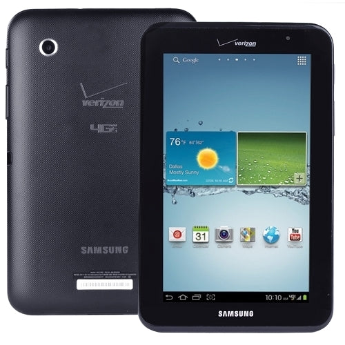 Samsung Tablet Qualcomm MSM8960 X2 1.2GHz 7" Verizon, Black (Refurbished)